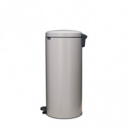 Кош за боклук с педал Brabantia NewIcon 1010442, 30 л, Плавно затваряне, Противоплъзгаща основа, Светлосив
