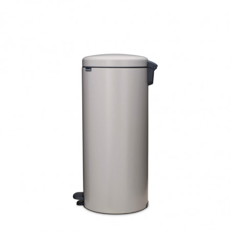 Кош за боклук с педал Brabantia NewIcon 1010442, 30 л, Плавно затваряне, Противоплъзгаща основа, Светлосив