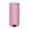 Кош за боклук с педал Brabantia NewIcon 1010443, 30 л, Плавно затваряне, Противоплъзгаща основа, Розов