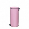 Кош за боклук с педал Brabantia NewIcon 1010443, 30 л, Плавно затваряне, Противоплъзгаща основа, Розов