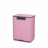 Кош за боклук Brabantia Bo Pedal 1010446, 12 л, Леко затваряне, Противоплъзгаща основа, Розов
