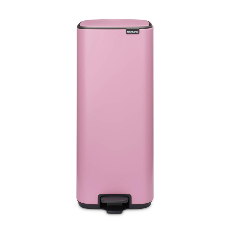 Кош за боклук Brabantia Bo Pedal 1010447, 30 л, Леко затваряне, Противоплъзгаща основа, Розов