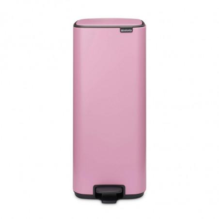 Кош за боклук Brabantia Bo Pedal 1010447, 30 л, Леко затваряне, Противоплъзгаща основа, Розов