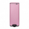 Кош за боклук Brabantia Bo Pedal 1010447, 30 л, Леко затваряне, Противоплъзгаща основа, Розов