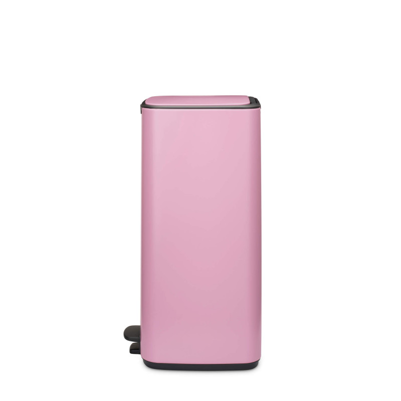 Кош за боклук Brabantia Bo Pedal 1010447, 30 л, Леко затваряне, Противоплъзгаща основа, Розов