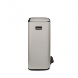 Кош за боклук Brabantia Bo Pedal 1010448, 60 л, Леко затваряне, Противоплъзгаща основа, Светлосив