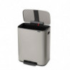 Кош за боклук Brabantia Bo Pedal 1010448, 60 л, Леко затваряне, Противоплъзгаща основа, Светлосив