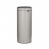 Кош за боклук Brabantia Touch Bin New 1010459, 30 л, Безшумно и плавно затваряне, Светлосив