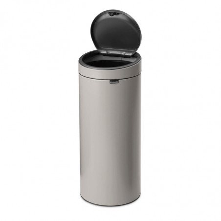 Кош за боклук Brabantia Touch Bin New 1010459, 30 л, Безшумно и плавно затваряне, Светлосив