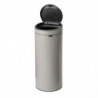 Кош за боклук Brabantia Touch Bin New 1010459, 30 л, Безшумно и плавно затваряне, Светлосив