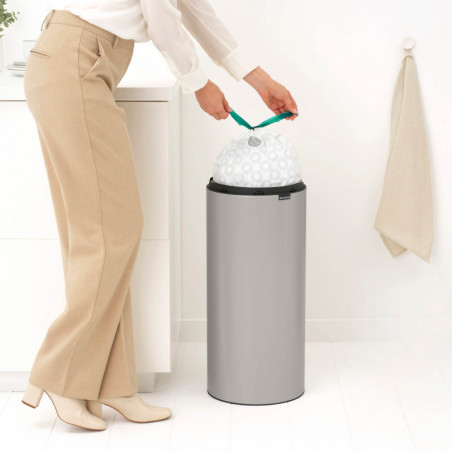 Кош за боклук Brabantia Touch Bin New 1010459, 30 л, Безшумно и плавно затваряне, Светлосив