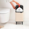 Кош за боклук Brabantia Bo Small Hi 1010461, 7 л, Повдигнат, Плавно и безшумно отваряне, Противоплъзгаща основа, Бежов