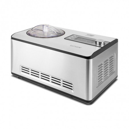 Машина за сладолед и йогурт Caso IceCreamer 3298, 180W, 2 л, 4 програми, LED, Без предварително охлаждане, Компресор, Инокс
