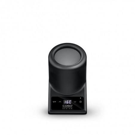 Настолен охладител за вино Caso VinoCase Black, 72W, 5-18°C, За бутилки с диаметър 9 см, Сензорно управление, Тих, LED, Черен мат