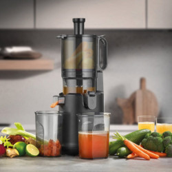 Бавна сокоизтисквачка Caso Juice Fit Pro, 250W, 1 л, 40 об/мин, Safety Stop, Тиха работа, Черен мат