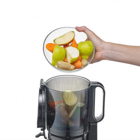 Бавна сокоизтисквачка Caso Juice Fit Pro, 250W, 1 л, 40 об/мин, Safety Stop, Тиха работа, Черен мат