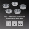 Еспресо машина Caso Gourmet Latte, 1350W, 20 bar, 1.3 л, ULKA, 6 програми, Предварително запарване, Портафилтър, ESE, Инокс