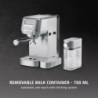 Еспресо машина Caso Gourmet Latte, 1350W, 20 bar, 1.3 л, ULKA, 6 програми, Предварително запарване, Портафилтър, ESE, Инокс