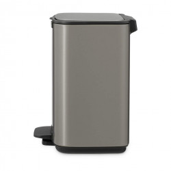 Кош за боклук Brabantia Bo Pedal 1010126, 4 л, Леко затваряне, Противоплъзгаща основа, Сив