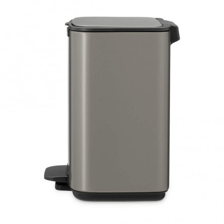 Кош за боклук Brabantia Bo Pedal 1010126, 4 л, Леко затваряне, Противоплъзгаща основа, Сив