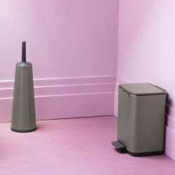 Кош за боклук Brabantia Bo Pedal 1010126, 4 л, Леко затваряне, Противоплъзгаща основа, Сив