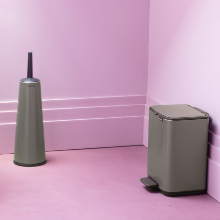 Кош за боклук Brabantia Bo Pedal 1010126, 4 л, Леко затваряне, Противоплъзгаща основа, Сив