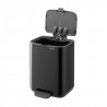 Кош за боклук Brabantia Bo Pedal 1010136, 4 л, Леко затваряне, Противоплъзгаща основа, Черен