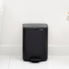 Кош за боклук Brabantia Bo Pedal 1010136, 4 л, Леко затваряне, Противоплъзгаща основа, Черен