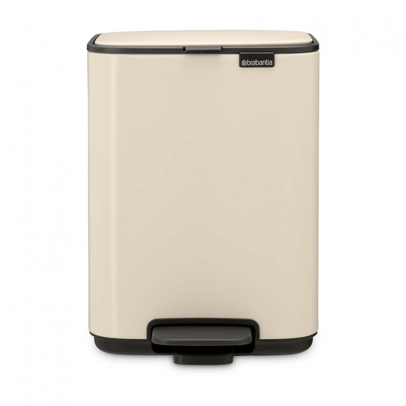 Кош за боклук Brabantia Bo Pedal 1010122, 4 л, Леко затваряне, Противоплъзгаща основа, Бежов