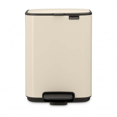 Кош за боклук Brabantia Bo Pedal 1010122, 4 л, Леко затваряне, Противоплъзгаща основа, Бежов