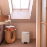 Кош за боклук Brabantia Bo Pedal 1010119, 12 л, Леко затваряне, Противоплъзгаща основа, Бял
