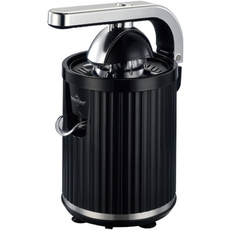 Електрическа цитрус преса Swiss Haus SH-CJ23, 300W, 1.2 л, Филтър, 2 конуса, Без BPA, Двупосочно въртене, Лост за притискане, Черен
