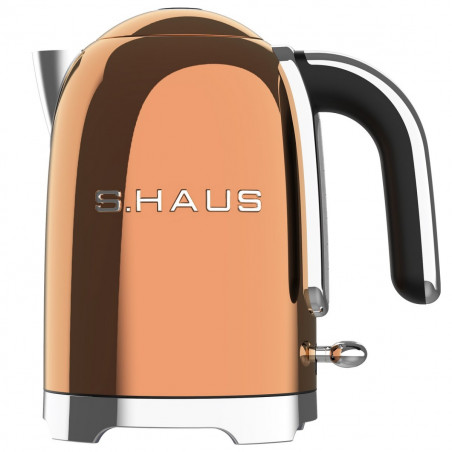 Електрическа кана за вода Swiss Haus SH-SWK2127, 2000W, 1.7 л, 360° основа, Филтър, Скрит нагревател, Двойни стени, Меден