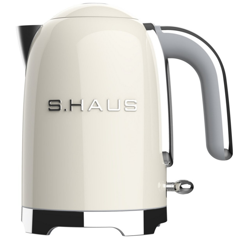 Електрическа кана за вода Swiss Haus SH-SWK2027, 2000W, 1.7 л, 360° основа, Филтър, Скрит нагревател, Двойни стени, Кремав