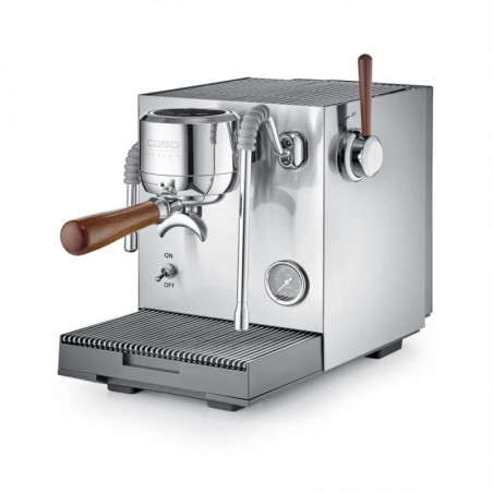 Еспресо машина Caso Design EspressoGourmet Advanced, 3000W, 19 bar, 2 л, ULKA, PID, Манометър, Полупрофесионална, Инокс