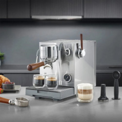 Еспресо машина Caso Design EspressoGourmet Advanced, 3000W, 19 bar, 2 л, ULKA, PID, Манометър, Полупрофесионална, Инокс
