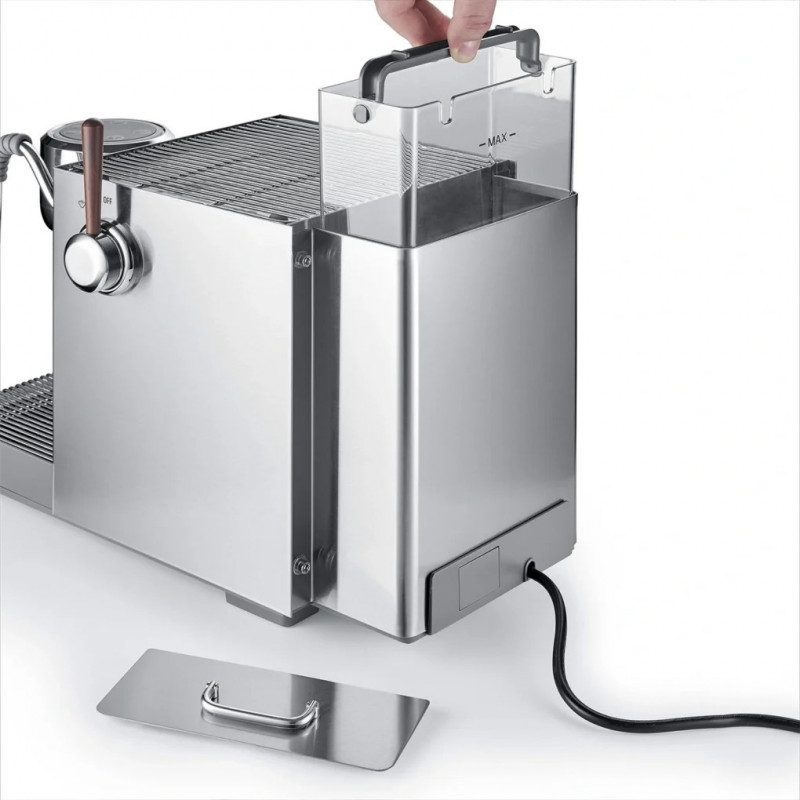 Еспресо машина Caso Design EspressoGourmet Advanced, 3000W, 19 bar, 2 л, ULKA, PID, Манометър, Полупрофесионална, Инокс