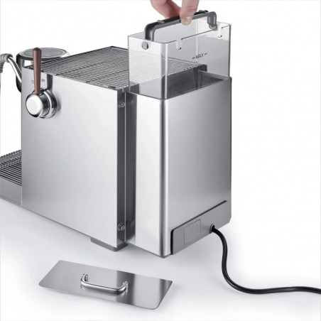 Еспресо машина Caso Design EspressoGourmet Advanced, 3000W, 19 bar, 2 л, ULKA, PID, Манометър, Полупрофесионална, Инокс