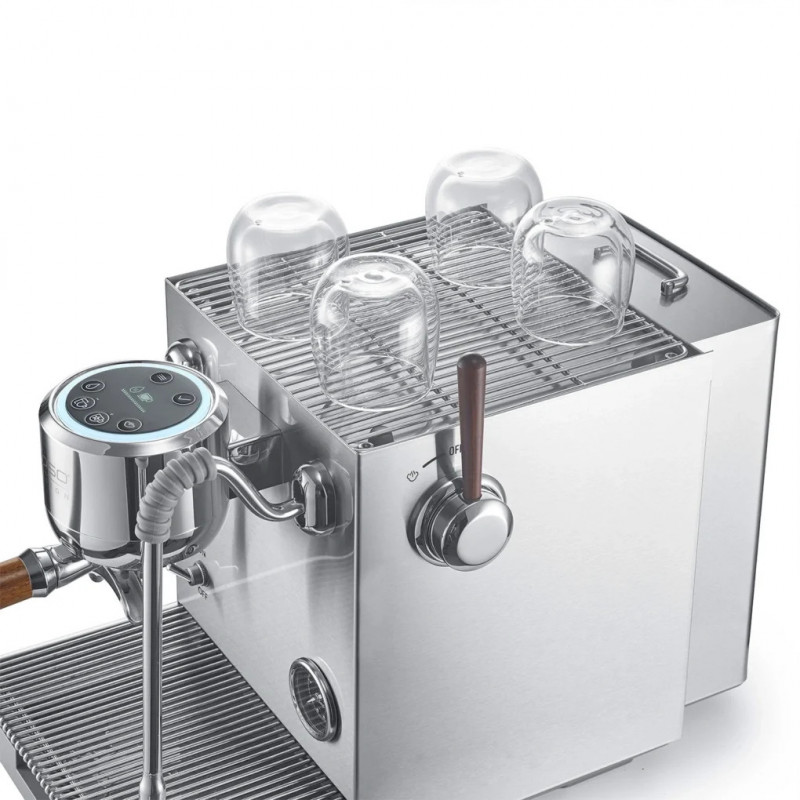 Еспресо машина Caso Design EspressoGourmet Advanced, 3000W, 19 bar, 2 л, ULKA, PID, Манометър, Полупрофесионална, Инокс