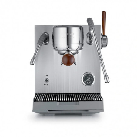 Еспресо машина Caso Design EspressoGourmet Advanced, 3000W, 19 bar, 2 л, ULKA, PID, Манометър, Полупрофесионална, Инокс