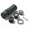Преносима еспресо машина Outin Mino CG, 22 bar, 9000 mAh, 70 мл, Екстракция при 93.3°C, Мляно + капсули Nespresso, USB-C, Планинско зелен
