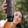 Преносима еспресо машина Wacaco Pixapresso, 20 bar, 9000 mAh, 120 мл, Мляно + капсули, LED тъч контрол, Тъмно бордо