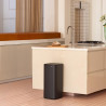 Кош за боклук Brabantia Bo Touch 1010135, 30 л, Плавно и безшумно отваряне, Голям отвор, Минерално покритие, Тъмносив