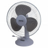 Настолен вентилатор Rosberg R51760B16, 40W, 40 см, 3 скорости, Оцилация, Регулируем наклон, Бял/сив