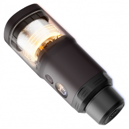 Преносима еспресо машина Wacaco Pixapresso, 20 bar, 9000 mAh, 120 мл, Мляно + капсули, LED тъч контрол, Тъмно бордо