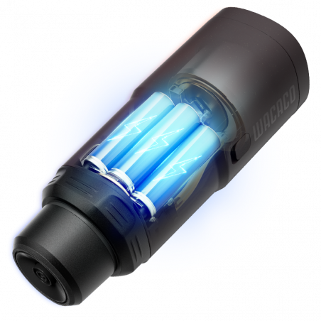 Преносима еспресо машина Wacaco Pixapresso, 20 bar, 9000 mAh, 120 мл, Мляно + капсули, LED тъч контрол, Тъмно бордо