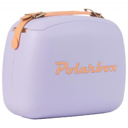 Хладилна чанта Polarbox Pop, 6 литра, Включени 2 кутии за обяд, Запазва студено до 24 часа, Лилав/Оранжев