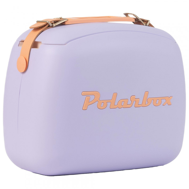 Хладилна чанта Polarbox Pop, 6 литра, Включени 2 кутии за обяд, Запазва студено до 24 часа, Лилав/Оранжев