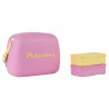 Хладилна чанта Polarbox Pop, 6 литра, Включени 2 кутии за обяд, Запазва студено до 24 часа, Розов/Жълт
