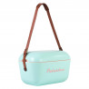 Хладилна чанта Polarbox Classic, 20 литра, AIRPOP полистирол, 5-15C до 24 часа, Класическа кожена каишка, Син/Розов